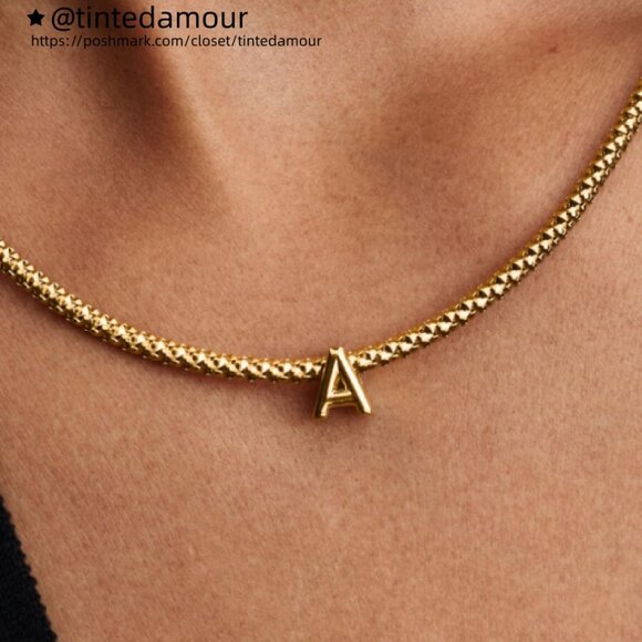 Pandora Letter A Alphabet Mini Charm|Pendant - Picture 2 of 2